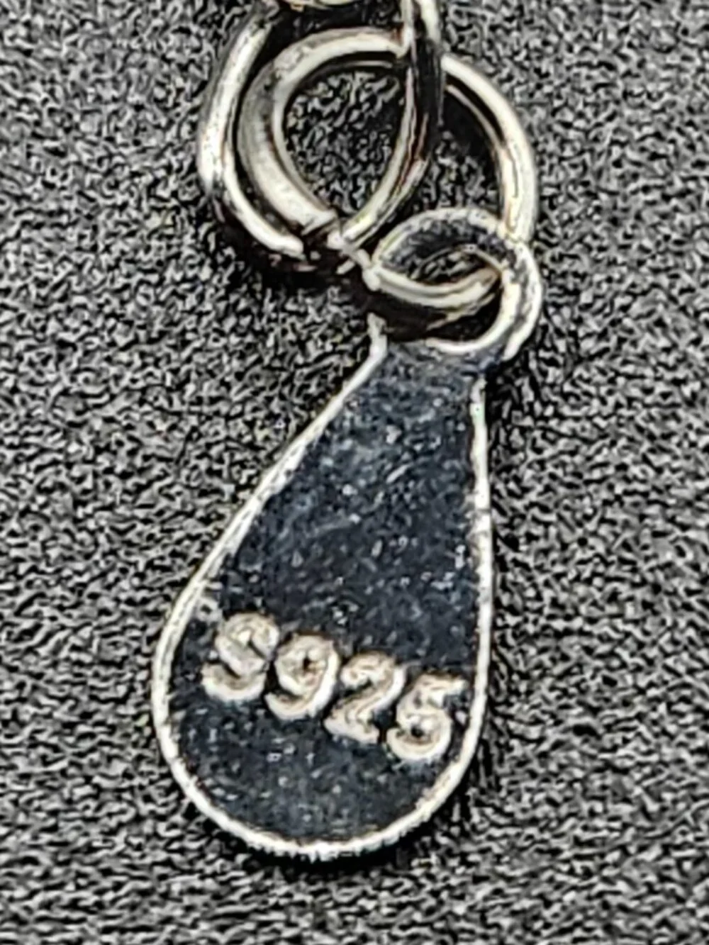 S925 Sterling Silver CZ Swirl Pendant Necklace 20